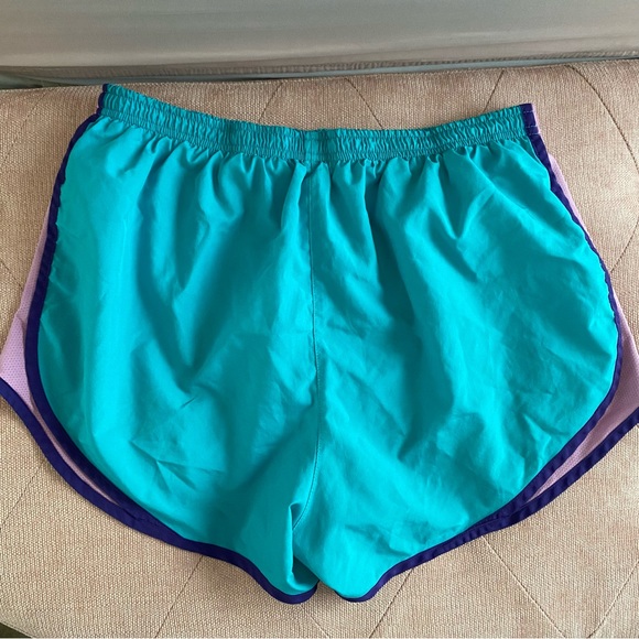 Purple and blue Nike Running Shorts - Picture 2 of 2
